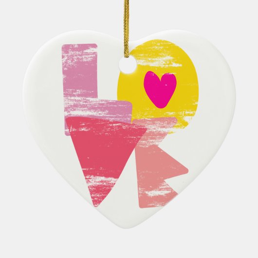 LIEBE KERAMIK ORNAMENT (Hinten)