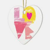 LIEBE KERAMIK ORNAMENT (Links)