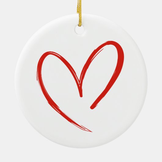 Liebe Keramik Ornament (Hinten)