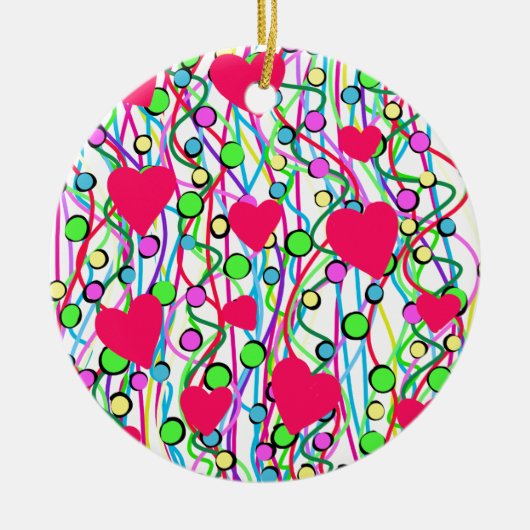 Liebe Keramik Ornament (Vorne)