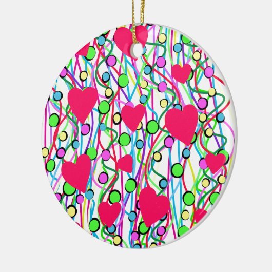 Liebe Keramik Ornament (Links)