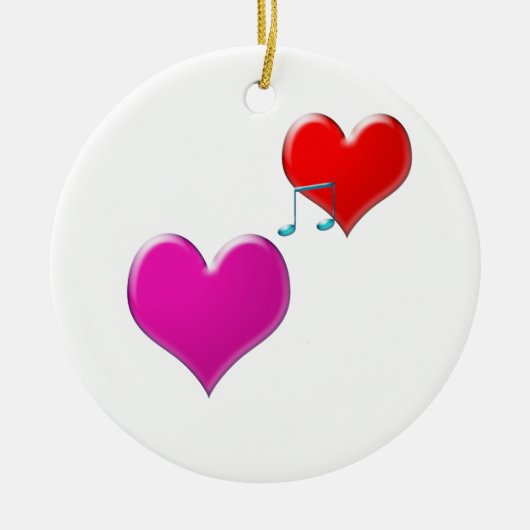 Liebe Keramik Ornament (Vorne)