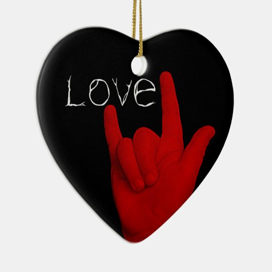 LIEBE KERAMIK ORNAMENT (Rechts)