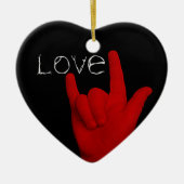 LIEBE KERAMIK ORNAMENT (Vorne)