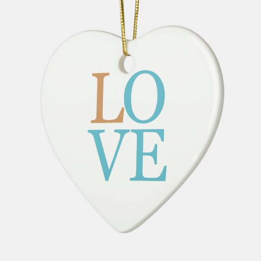 Liebe Keramik Ornament (Links)