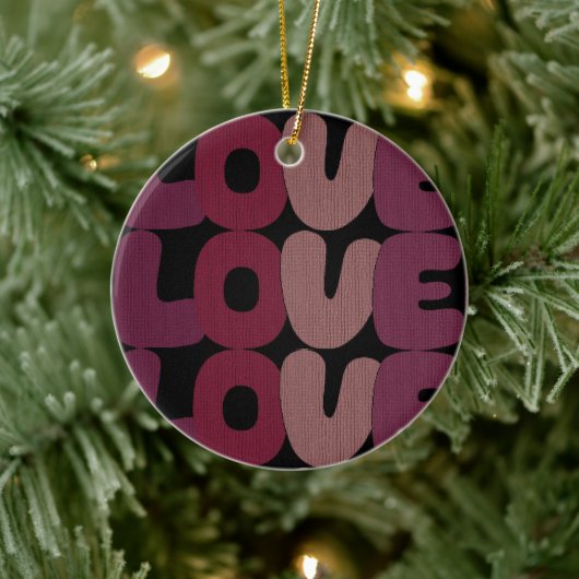 Liebe Keramik Ornament (Baum)
