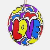 Liebe Keramik Ornament (Links)