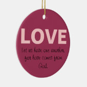 Liebe Keramik Ornament (Rechts)