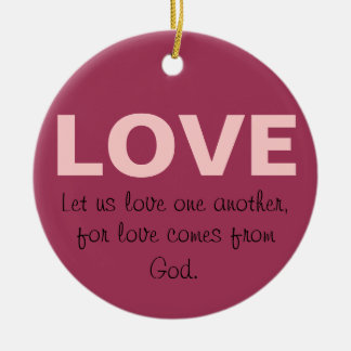 Liebe Keramik Ornament