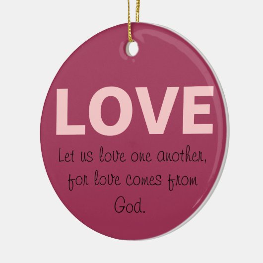 Liebe Keramik Ornament (Links)