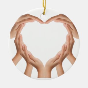 Liebe Keramik Ornament