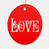 LIEBE KERAMIK ORNAMENT (Links)