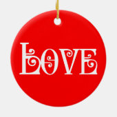 LIEBE KERAMIK ORNAMENT (Hinten)