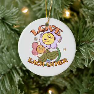 Liebe Keramik Ornament