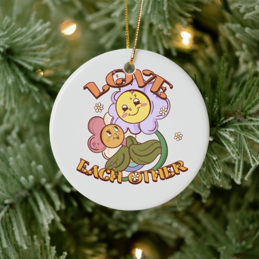 Liebe Keramik Ornament (Baum)