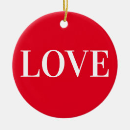 Liebe Keramik Ornament