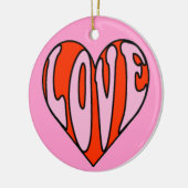 Liebe Keramik Ornament (Links)