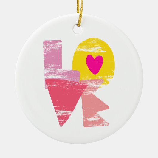 LIEBE KERAMIK ORNAMENT (Vorne)