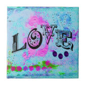 Liebe Keramik Tile Fliese (Vorderseite)