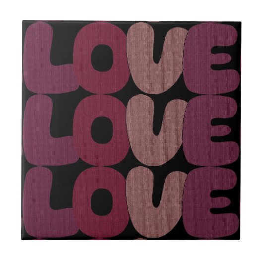 Liebe Keramik Tile Fliese (Vorderseite)