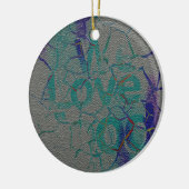 Liebe Keramikornament (Links)