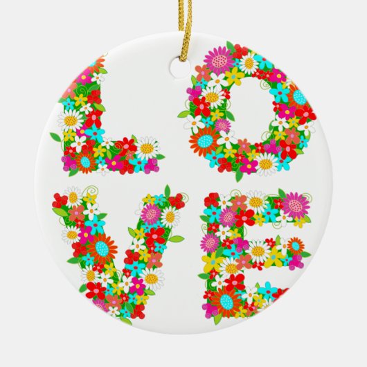 Liebe Keramikornament (Vorne)