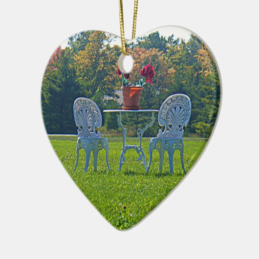 Liebe Keramikornament (Links)