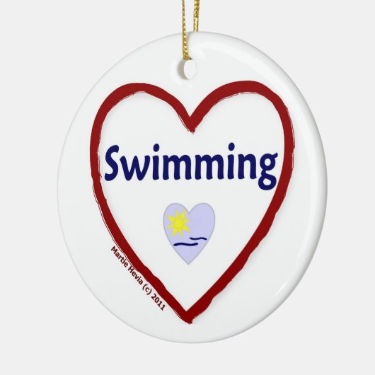 Liebe Keramikornament (Links)