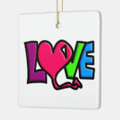 Liebe Keramikornament (Links)
