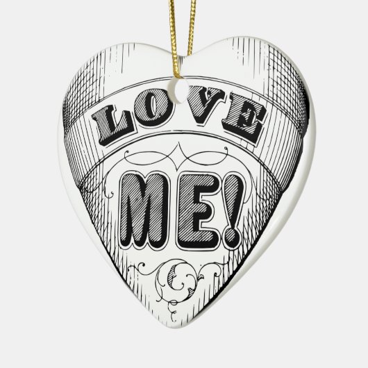 Liebe Keramikornament (Links)