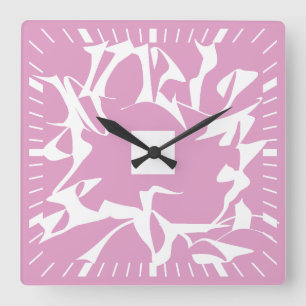 Liebe Ketten Zahlen Jung 2023 von Masanser Quadratische Wanduhr