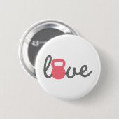 Liebe Kettlebell Rosa Button (Vorne & Hinten)