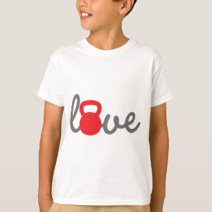 Liebe Kettlebell Rot T-Shirt