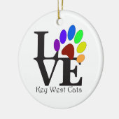 LIEBE Key West Cats Keramik Ornament (Links)