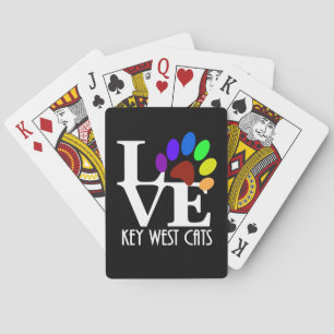 LIEBE Key West Cats Spielkarten