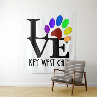 LIEBE Key West Cats Wandteppich