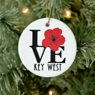 LIEBE Key West Florida Keramik Ornament