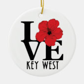 LIEBE Key West Florida Keramik Ornament (Vorne)