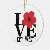 LIEBE Key West Florida Keramik Ornament (Links)