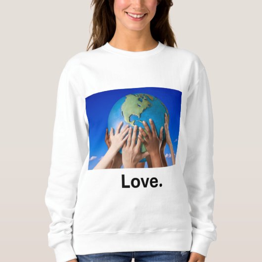 Liebe Kids Hands Sweatshirt (Vorderseite)