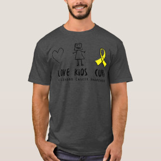 Liebe Kids heilen Krebs im Kindesalter Sensibilisi T-Shirt