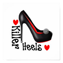 Liebe Killer Heels Girly Shoe Graphic