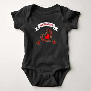 Liebe Kind Säugling Mädchen personalisieren Baby Strampler
