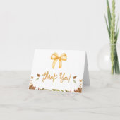 Liebe Kinderdusche Danke Karte fallen (Vorderseite)