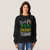 Liebe Kindergarten Kleeblatt St Patricks Da Sweatshirt (Vorne ganz)