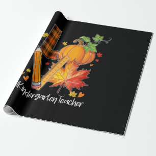 LIEBE Kindergarten Lehrer Herbstlaub Herbst Geschenkpapier