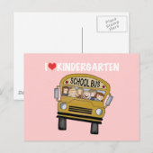 Liebe Kindergarten Postkarte (Vorne/Hinten)