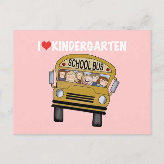 Liebe Kindergarten Postkarte (Vorderseite)
