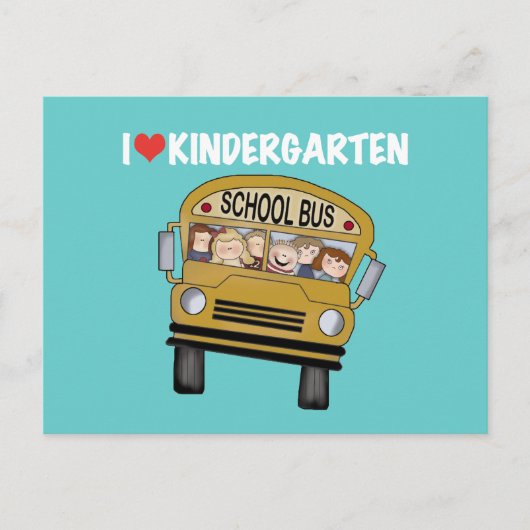 Liebe Kindergarten Postkarte (Vorderseite)