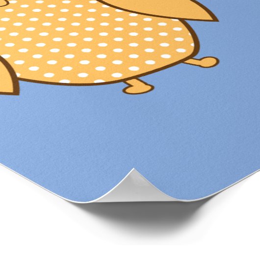 Liebe-Kinderhocker Poster (Ecke)